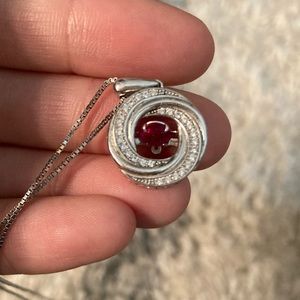Garnet Birth Stone Necklace